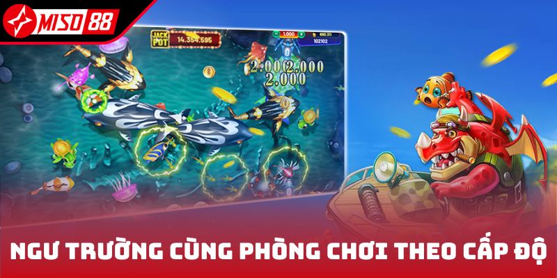 Bắn Cá Tiểu Tiên - Trải Nghiệm Đại Dương Săn Kho Báu Thú Vị 6 Ngư trường cùng phòng chơi theo cấp độ