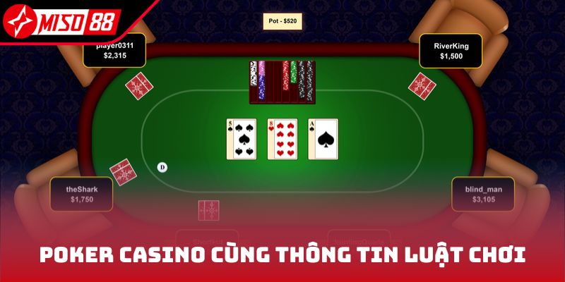 Poker Casino - Trò Đánh Bạc Hấp Dẫn Đáng Trải Nghiệm 5 Poker casino cùng thông tin luật chơi