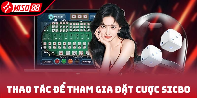 Thao tác để tham gia đặt cược sicbo
